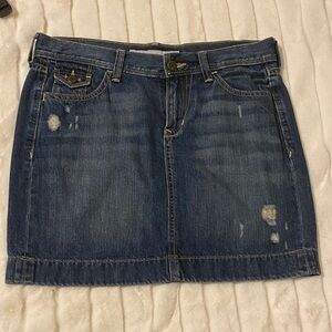 Old Navy Distressed Blue Mini Skirt